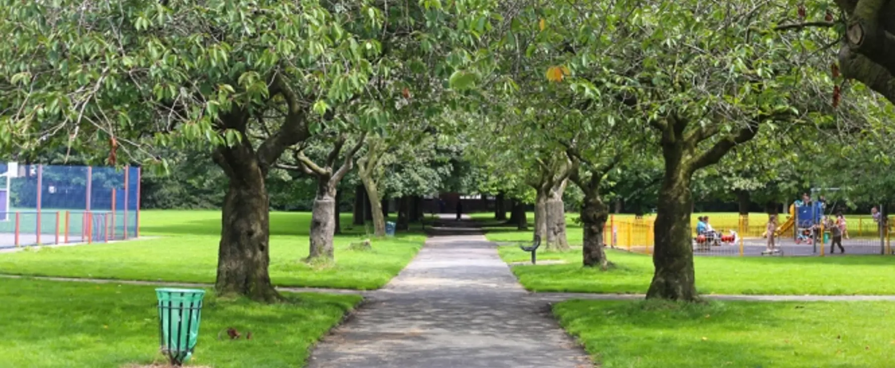 King George V Park Gorton Manchester Playground Tree Path