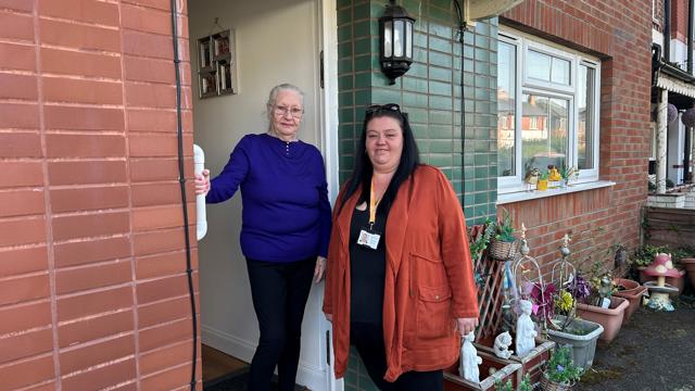 Old Moat Tenant Margaret Georgiou With CFO Rachel Renshaw 2