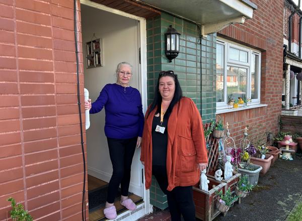 Old Moat Tenant Margaret Georgiou With CFO Rachel Renshaw 2