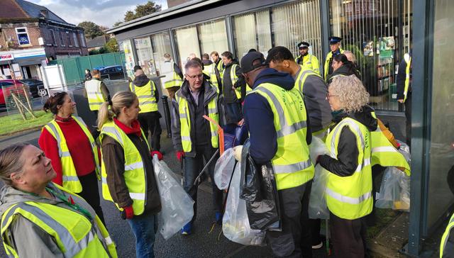 Volunteers Gathered